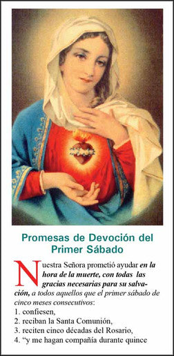 Inmaculado Corazon De Maria - Paquete de 25 Tarjetas - Spanish