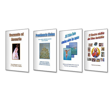 Venta Especial De Los 4 Libros - La Serie Testimonio Espiritual  - Los Libros Son: Providencia Divina, Mi Cristo Roto Camina Sobre Aguas, Rezando el Rosario y El Rostro Visible Del Dios Invisible